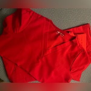 MANDALA scrubs set Red Size X - SMALL XS